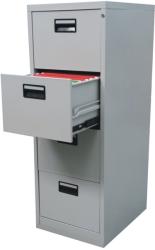 Plus Mobilier Clasificator metalic Premium Asamblat 4 sertare 460x620x1325 mm (LxlxH), PLUS gri Clasificator metalic 4 4 50 dosare suspendabile 10 460x620x1325 10 kg (98115275) Dulap arhivare