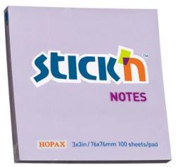 Hopax Notes autoadeziv 76 x 76 mm, 100 file, Stick"n - lila pastel lila Notes autoadeziv 76x76 mm (HO-21403)