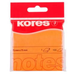 Kores Notes Adeziv 75 x 75 mm portocaliu neon 100 File Kores portocaliu Notes autoadeziv 75x75 mm (KO47074)