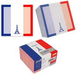 Hopax Cub notes autoadeziv 70 x 70 mm, 400 file, Stick"n France - alb alb Cub notes cu suport 70x70 mm (HO-21628)
