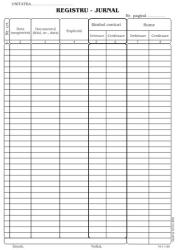 Formulare tipizate Registru jurnal , format A4, 100 coli/carnet A4 (NL-011897)