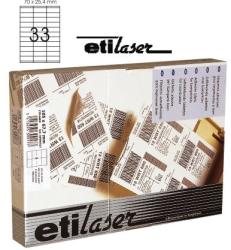 Etilux Etichete autoadezive 33/A4, 70 x 25, 4 mm, 200 coli/top, ETILASER - albe 33/A4 alb A4 Etichete autocolante 200 coli/top (30900003)