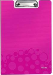 Leitz Clipboard dublu LEITZ Wow, polyfoam - roz metalizat roz A4 Clipboard dublu Polipropilena Buzunar interior (L-41990023)