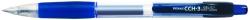 PENAC Pix cu gel PENAC CCH-3, rubber grip, 0.7mm, corp transparent - scriere albastra albastru Plastic Medie transparent Pix gel cu mecanism (P-BA3101-03F)