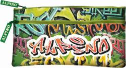 ALPINO Penar simplu cu 2 fermoare, ALPINO Graffiti Neechipat Clasele 3-4 Multicolor Penar (MS-UA000126) Penar