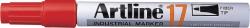 Artline Industrial marker ARTLINE 17, rezistent la apa si lumina, corp metalic, varf rotund 1.5mm - rosu (EK-17-RE)