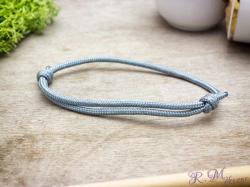 R. M. ékszer Halhatatlanság szürke paracord karkötő (12946-BT)