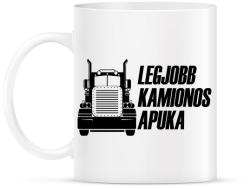 printfashion Legjobb kamionos apuka - Bögre - Fehér (1002917)