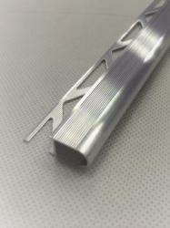 SALAG Lépcsőprofil - Eloxált Aluminium - Barázdált íves 10 Mm/ 250cm