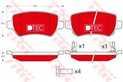 TRW Set placute frana, frana disc OPEL ZAFIRA B (A05) (2005 - 2016) TRW GDB1515DTE