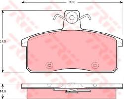 TRW Set placute frana, frana disc SUZUKI VITARA Cabrio (ET, TA) (1988 - 2002) TRW GDB3202