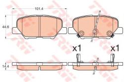 TRW Set placute frana, frana disc MITSUBISHI OUTLANDER III (GF, GG, ZJ) (2012 - 2016) TRW GDB3583