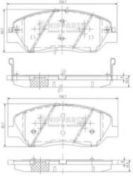 NIPPARTS Set placute frana, frana disc HYUNDAI SANTA FE I (SM) (2000 - 2006) NIPPARTS N3605051