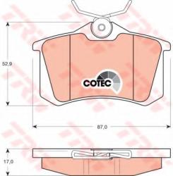 TRW Set placute frana, frana disc SEAT CORDOBA (6L2) (2002 - 2009) TRW GDB1330