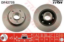 TRW Disc frana NISSAN PRIMASTAR platou / sasiu (2002 - 2006) TRW DF4273S