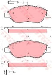 TRW Set placute frana, frana disc LANCIA LYBRA (839AX) (1999 - 2005) TRW GDB1484