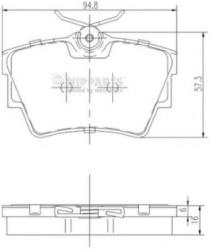 NIPPARTS Set placute frana, frana disc NISSAN PRIMASTAR caroserie (X83) (2002 - 2016) NIPPARTS J3611047