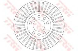 TRW Disc frana CITROEN C5 III Break (TD) (2008 - 2016) TRW DF6419