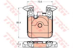 TRW Set placute frana, frana disc BMW Seria 2 Cupe (F22, F87) (2013 - 2016) TRW GDB2028