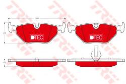 TRW Set placute frana, frana disc BMW Seria 3 Cupe (E36) (1992 - 1999) TRW GDB1344DTE