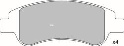 KRIEGER Set placute frana, frana disc CITROEN XSARA Caroserie (2000 - 2005) KRIEGER 0950006316