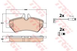 TRW Set placute frana, frana disc MERCEDES SPRINTER 4, 6-t caroserie (906) (2006 - 2016) TRW GDB2076