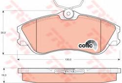 TRW Set placute frana, frana disc PEUGEOT 206 Hatchback (2A/C) (1998 - 2016) TRW GDB1295