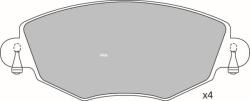 KRIEGER Set placute frana, frana disc FORD MONDEO III (B5Y) (2000 - 2007) KRIEGER 0950006329