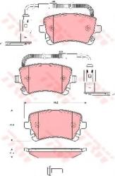 TRW Set placute frana, frana disc VW PHAETON (3D) (2002 - 2016) TRW GDB1508