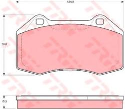 TRW Set placute frana, frana disc RENAULT MEGANE II (BM0/1, CM0/1) (2002 - 2011) TRW GDB1606