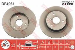 TRW Disc frana SMART FORTWO Cupe (450) (2004 - 2007) TRW DF4961
