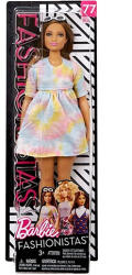 Mattel Barbie - Fashionistas - Stílusos baba színes Tie Dye ruhában