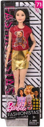 Mattel Barbie - Fashionistas - Stílusos baba macis ruhában (FJF36)