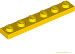 LEGO® Alkatrészek (Pick a Brick) Sárga 1X6 Lapos Elem 366624