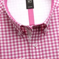Willsoor pentru bărbați clasic tricouri Londra (înălțime 176-182) 6006 în roz culoare cu zaruri şi formulele