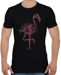 printfashion Falmingós póló - Férfi póló - Fekete (1012847)