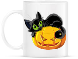printfashion Halloween cica - Bögre - Fehér (1021607)
