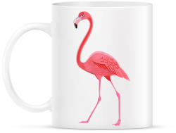 printfashion Flamingós póló - Bögre - Fehér (1012828)