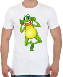 printfashion Béka - Férfi póló - Fehér (1014903)