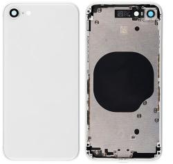  tel-szalk-006079 Apple iPhone 8 fehér KOMPLETT akkufedél, hátlap, hátlapi kamera lencse stb (tel-szalk-006079)
