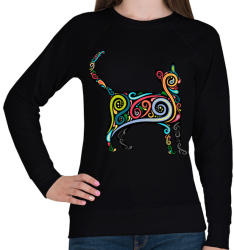 printfashion Cicás póló - Női pulóver - Fekete (1038714)