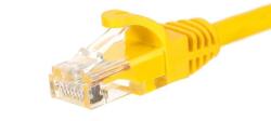 NETRACK patch cable RJ45, snagless boot, Cat 6 UTP, 0.5m yellow (BZPAT0P56Y) - vexio