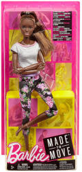 Mattel Barbie - Hajlékony barna bőrű jógababa