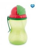 Canpol babies Szívószállal ellátott sport palack, 370 ml, Zöld (56/113_GRE)