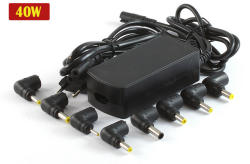 AHT 40W univerzális, automatikus adapter (töltő) USB port