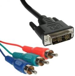 B7501TW Videó kábel (DVI dugó + 3RCA dugó) 1, 5m
