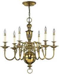 Hinkley Candelabru CAMBRIDGE, alamă, H: 229.5cm, 6 becuri, HK-CAMBRIDGE6 (HK-CAMBRIDGE6)