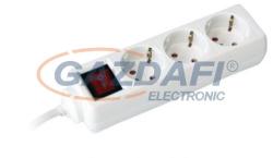 Commel 3 Plug 3 m Switch (0816)