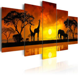 Artgeist Kép - Savanna - sunset 100x50