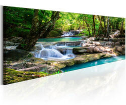 Artgeist Kép - Nature: Forest Waterfall 150x50